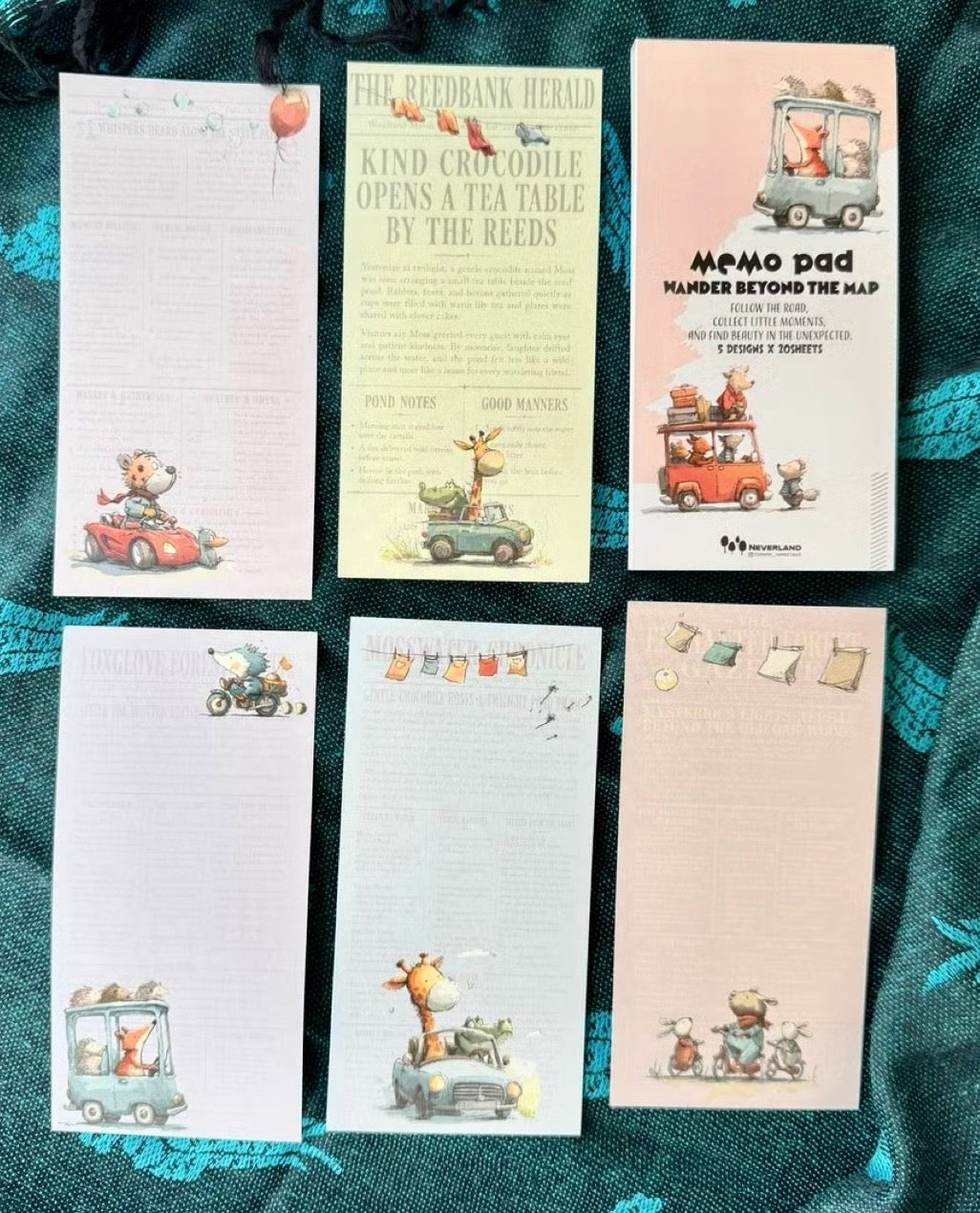 NEW! Neverland - Memo Pad | 100 Sheets Notepaper | Ephemera Paper