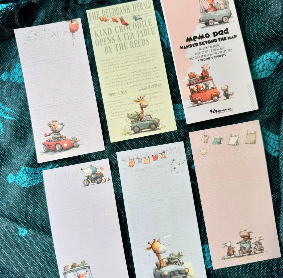 NEW! Neverland - Memo Pad | 100 Sheets Notepaper | Ephemera Paper