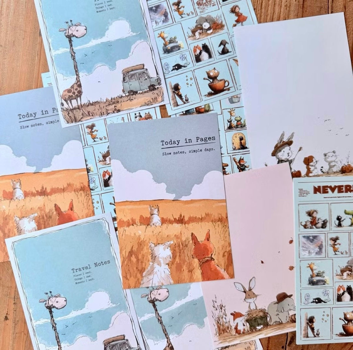 NEW! Neverland - A7 Notepaper | 20 Sheets Memo Pad | Double-sided Printing | Ephemera Paper
