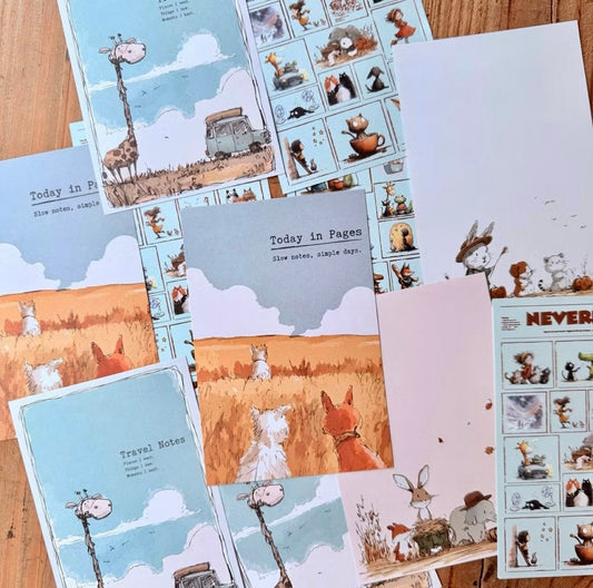 NEW! Neverland - A7 Notepaper | 20 Sheets Memo Pad | Double-sided Printing | Ephemera Paper
