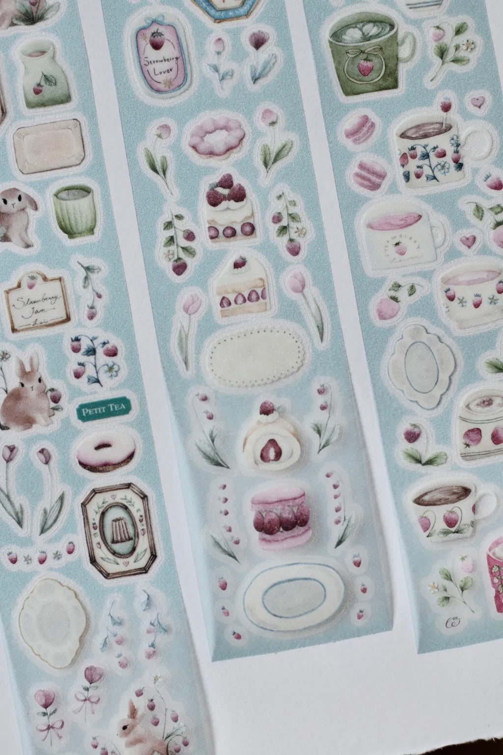 NEW! Loidesign - Strawberry Afternoon Tea | Kiss-cut | Starlight Film | 5cm PET Tape | 6.3M