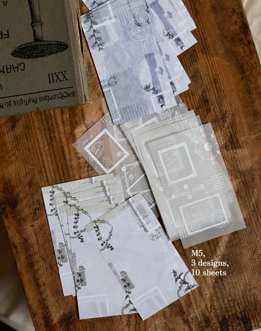 NEW! Loidesign - Fragments of Travel | M5/ M6 | 30 Sheets | Notepad | Ephemera Paper