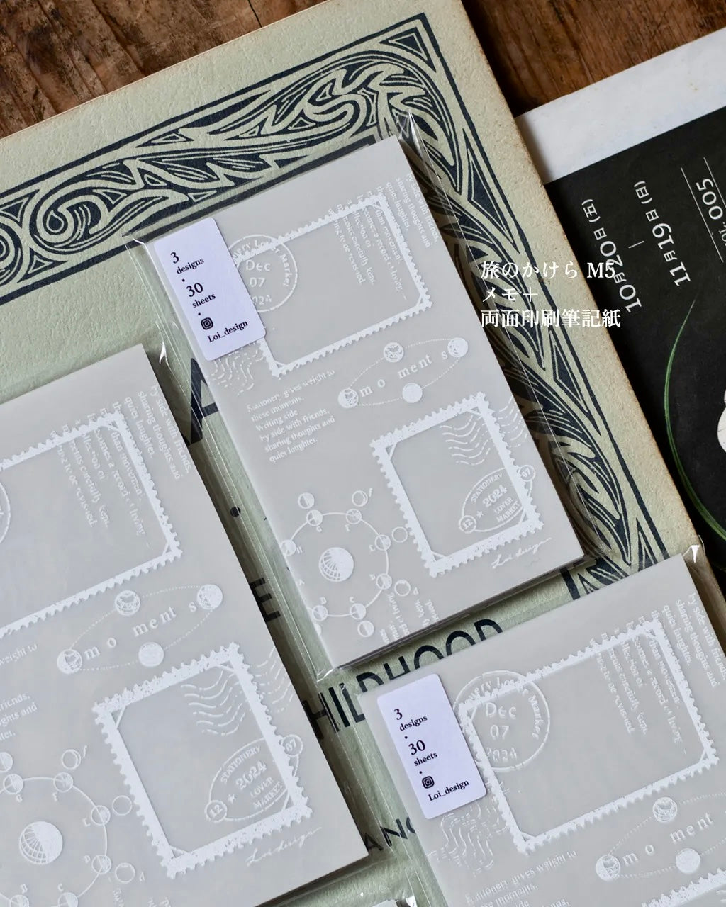 NEW! Loidesign - Fragments of Travel | M5/ M6 | 30 Sheets | Notepad | Ephemera Paper