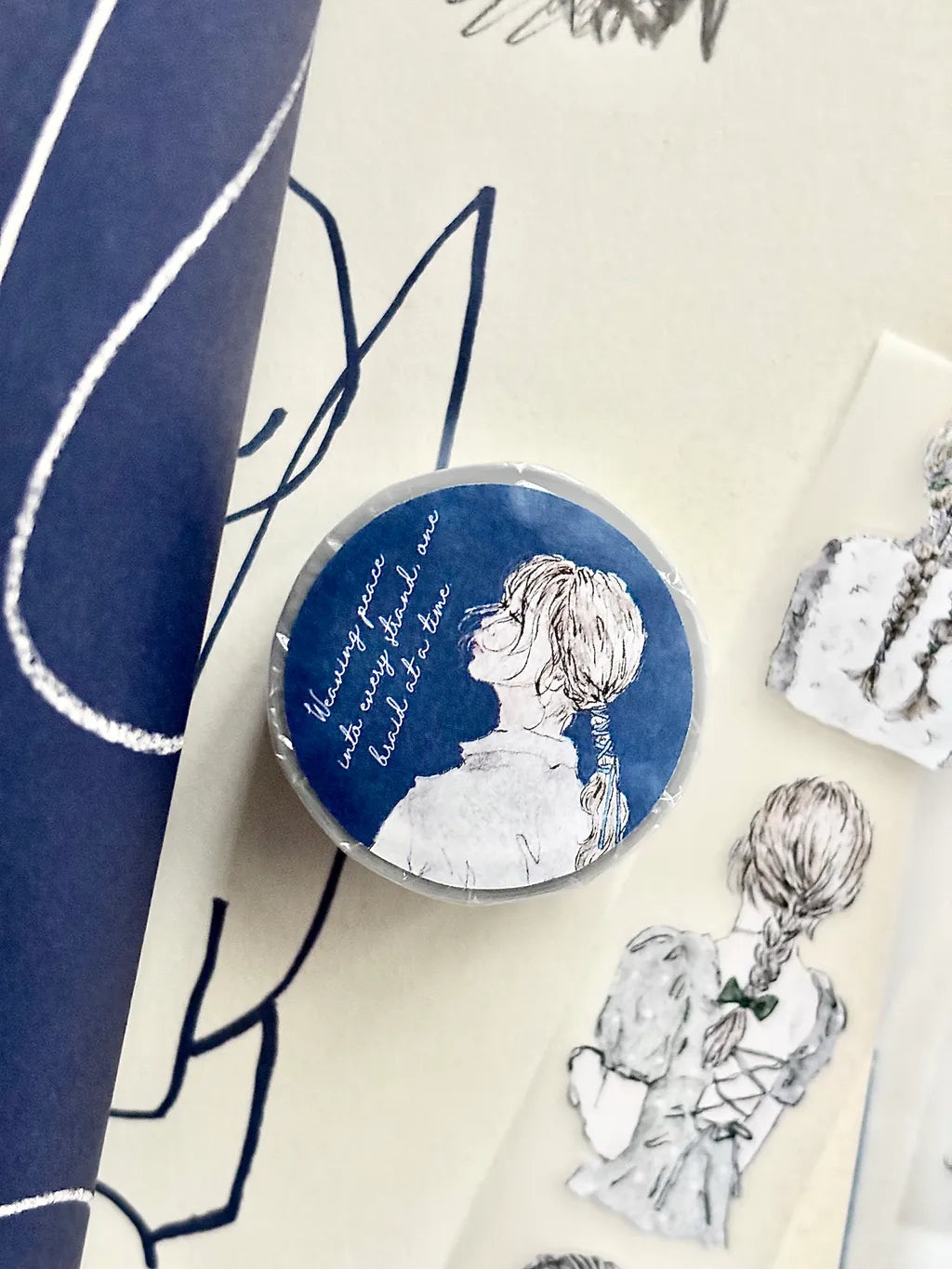 NEW! Pion - Hair | Kiss-cut | 3.5cm Matte PET Tape | Release Paper | 5M
