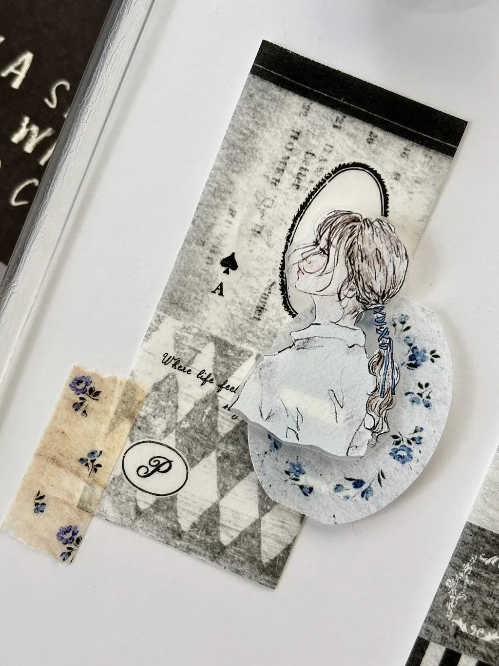 NEW! Pion - Black Pages | 4cm Washi Tape | Release Paper | 5M