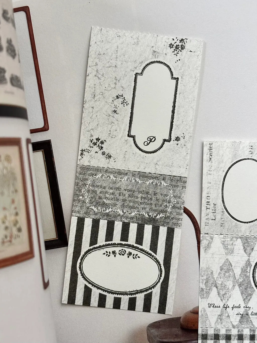 NEW! Pion - Black Pages | 50pcs Notepaper | Ephemera Paper