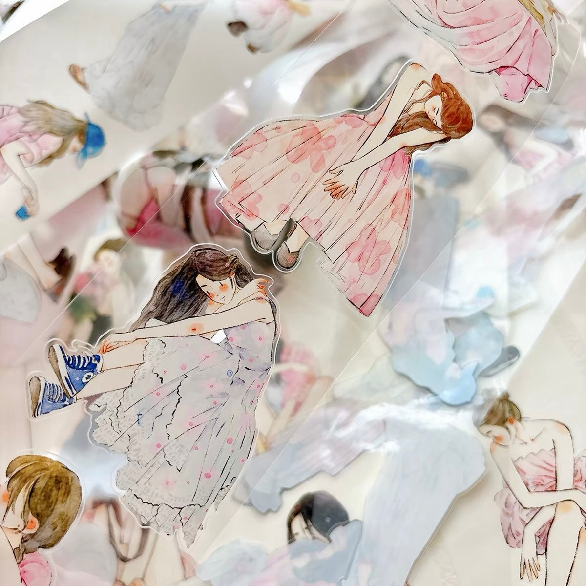 NEW! DingDing - No.61 A Little Pink | Kiss-cut | 6cm Tape | Release Paper | 10M
