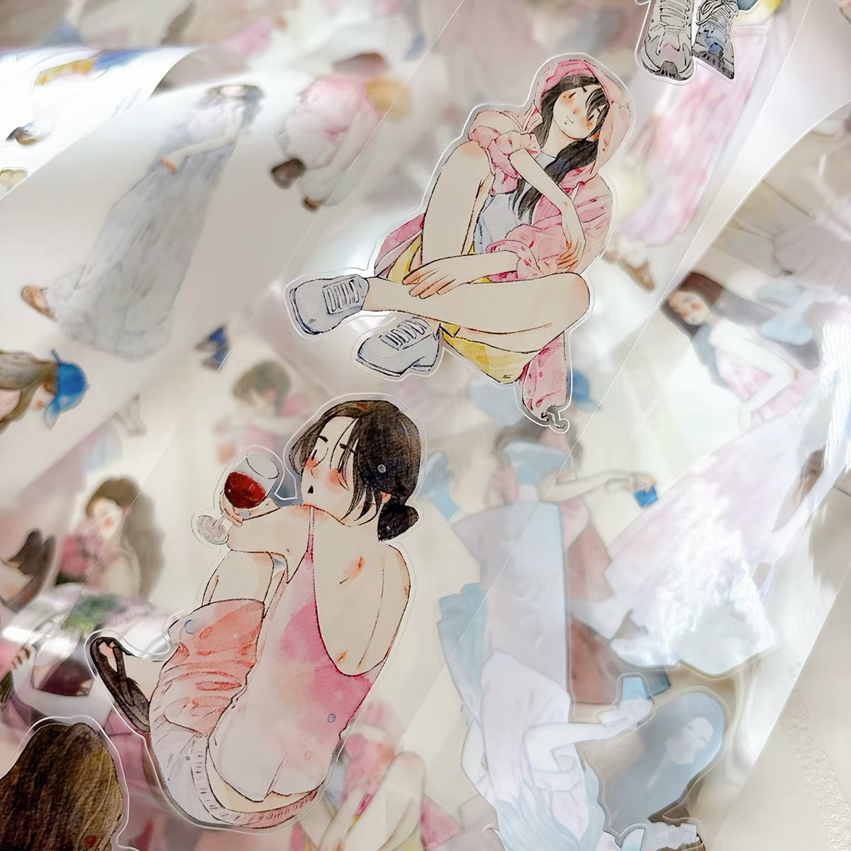 NEW! DingDing - No.61 A Little Pink | Kiss-cut | 6cm Tape | Release Paper | 10M