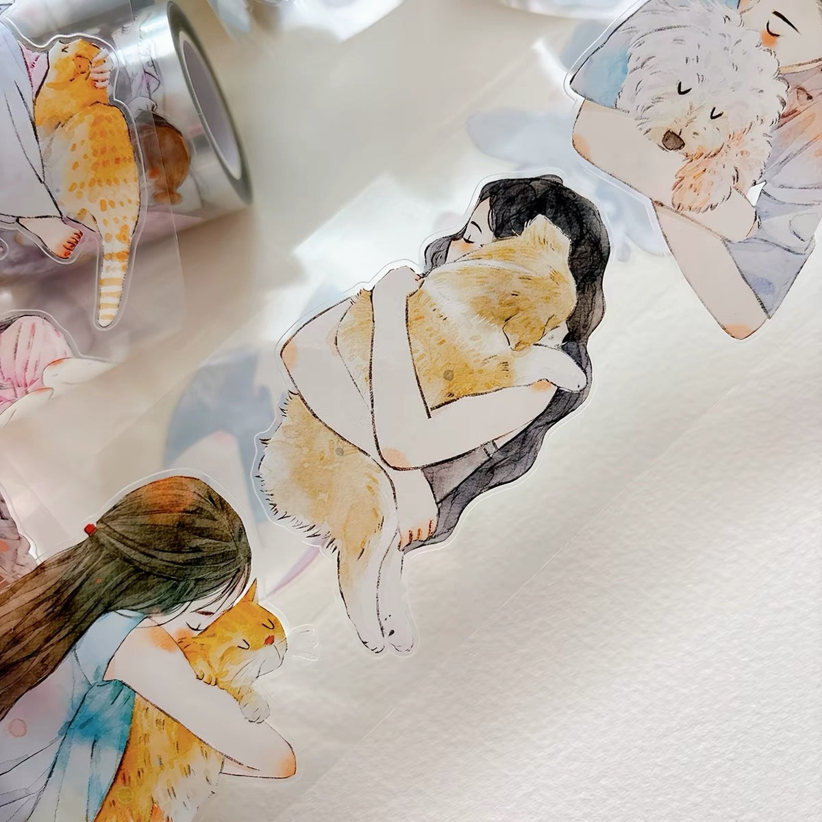 NEW! DingDing - No.62 With Pets | Kiss-cut | 6cm Tape | Release Paper | 10M