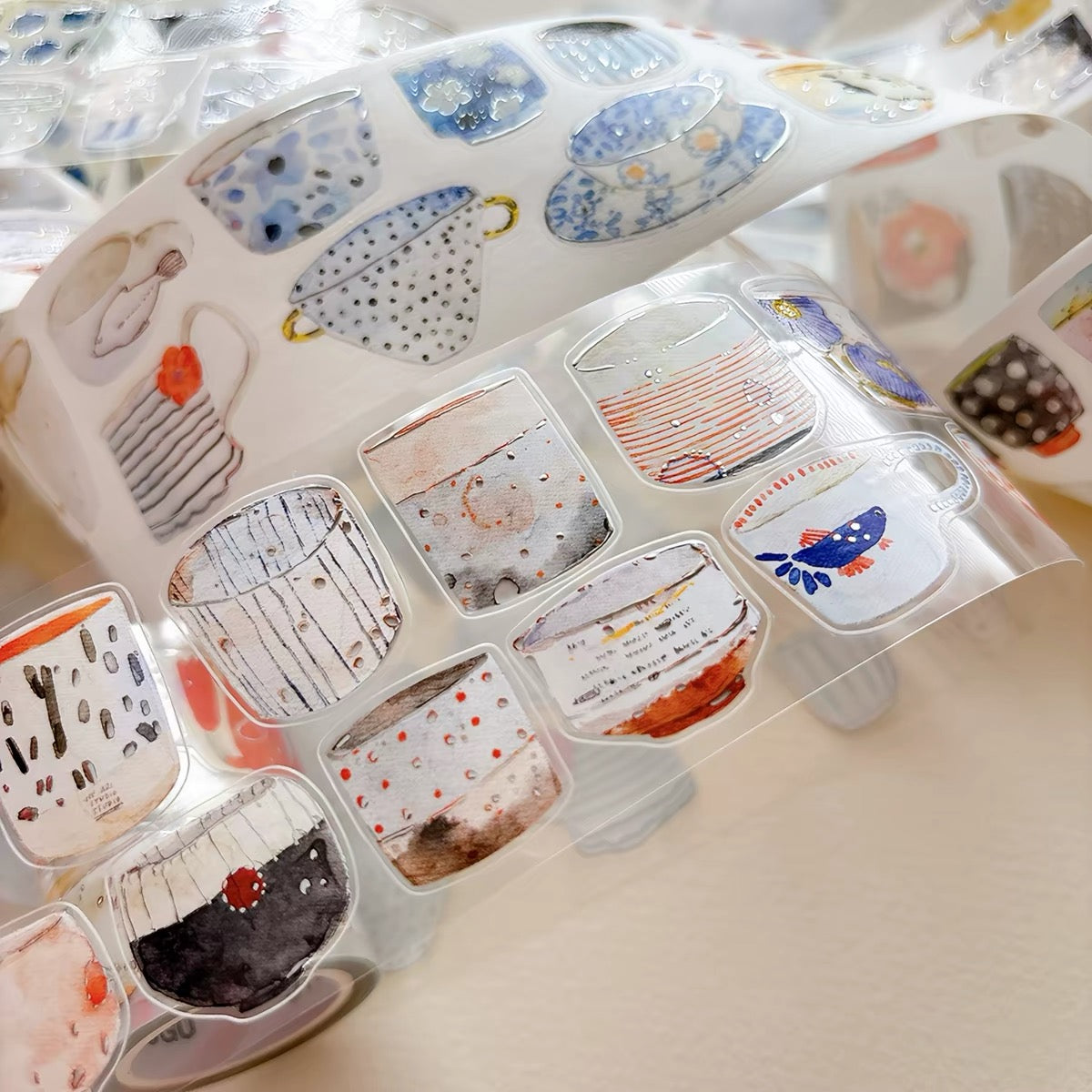 NEW! DingDing - A67 A Cup | Kiss-cut | Silver Foil | 5cm PET Tape | Release Paper | 5M