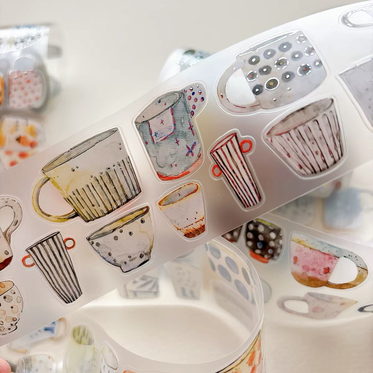 NEW! DingDing - A67 A Cup | Kiss-cut | Silver Foil | 5cm PET Tape | Release Paper | 5M
