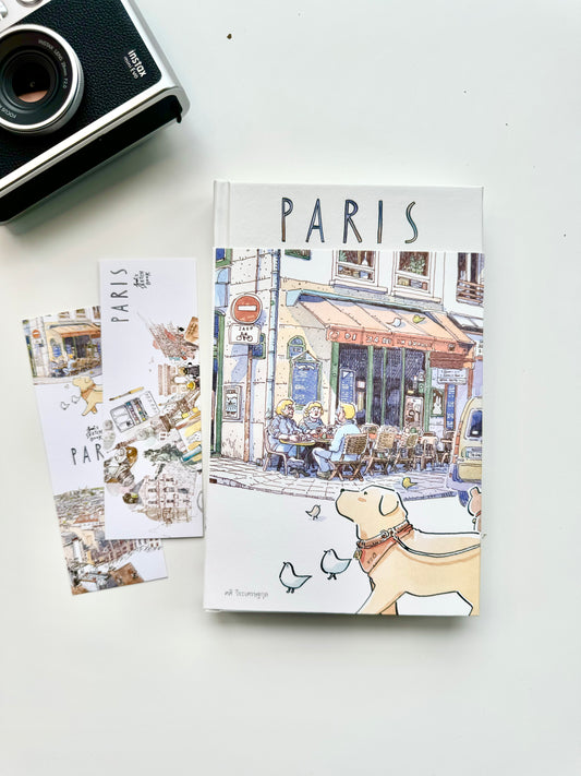 Sasi's Sketch Book - Paris | Travel Journal | Watercolor Paintings |Journaling Accessories