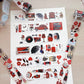 NEW! DingDing - A70 Crimson | Kiss-cut | 6cm PET Tape | Release Paper | 5M