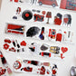 NEW! DingDing - A70 Crimson | Kiss-cut | 6cm PET Tape | Release Paper | 5M