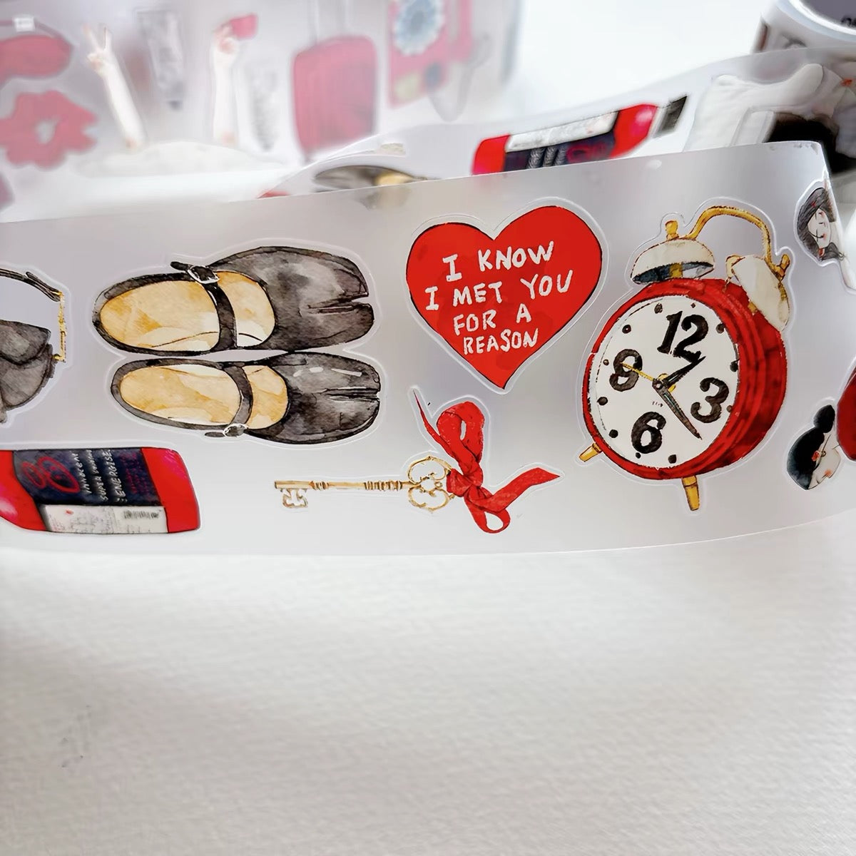 NEW! DingDing - A70 Crimson | Kiss-cut | 6cm PET Tape | Release Paper | 5M
