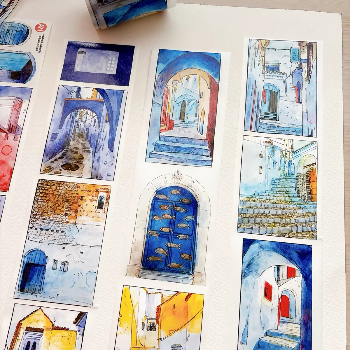 NEW! DingDing - A71 Blue Harbor | Kiss-cut | 7cm PET Tape | Release Paper | 5M