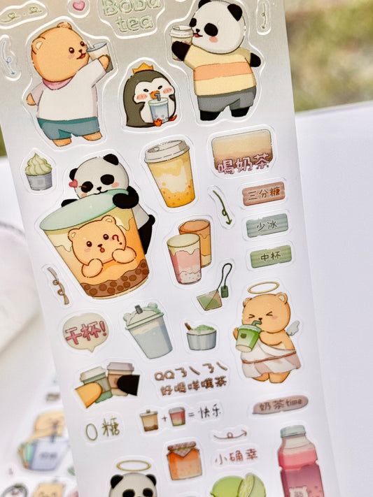 EverEin - Tea Diary | 6cm Kiss-cut PET Tape | Release Paper