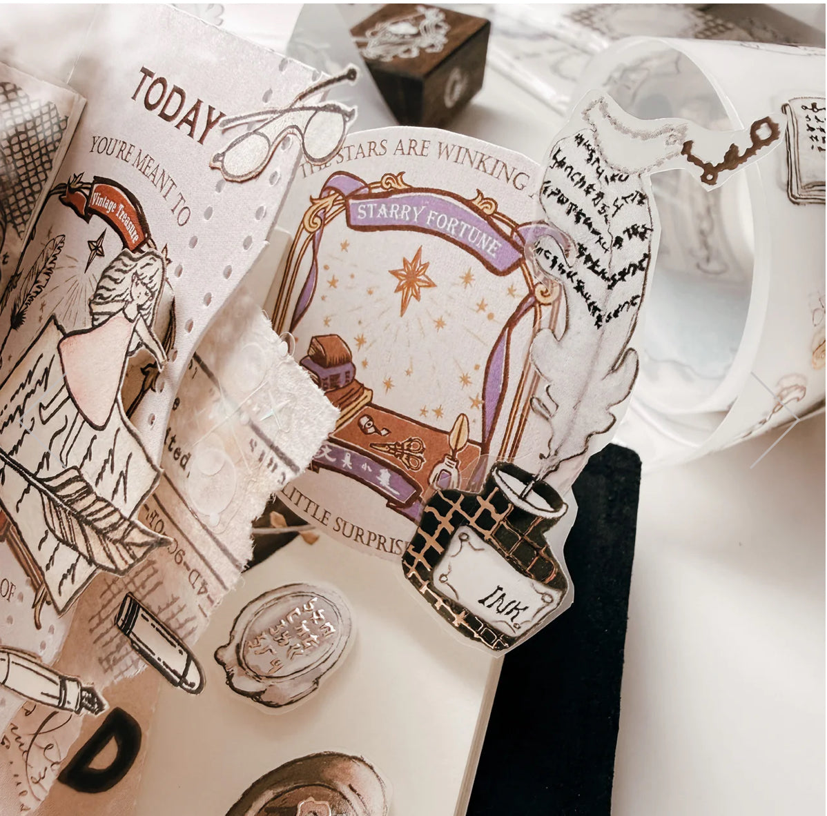 NEW! SLM X Misshoegg - Misspaperie | 4.5cm PET Tape | Rose Gold Foil | Release Paper | 10M