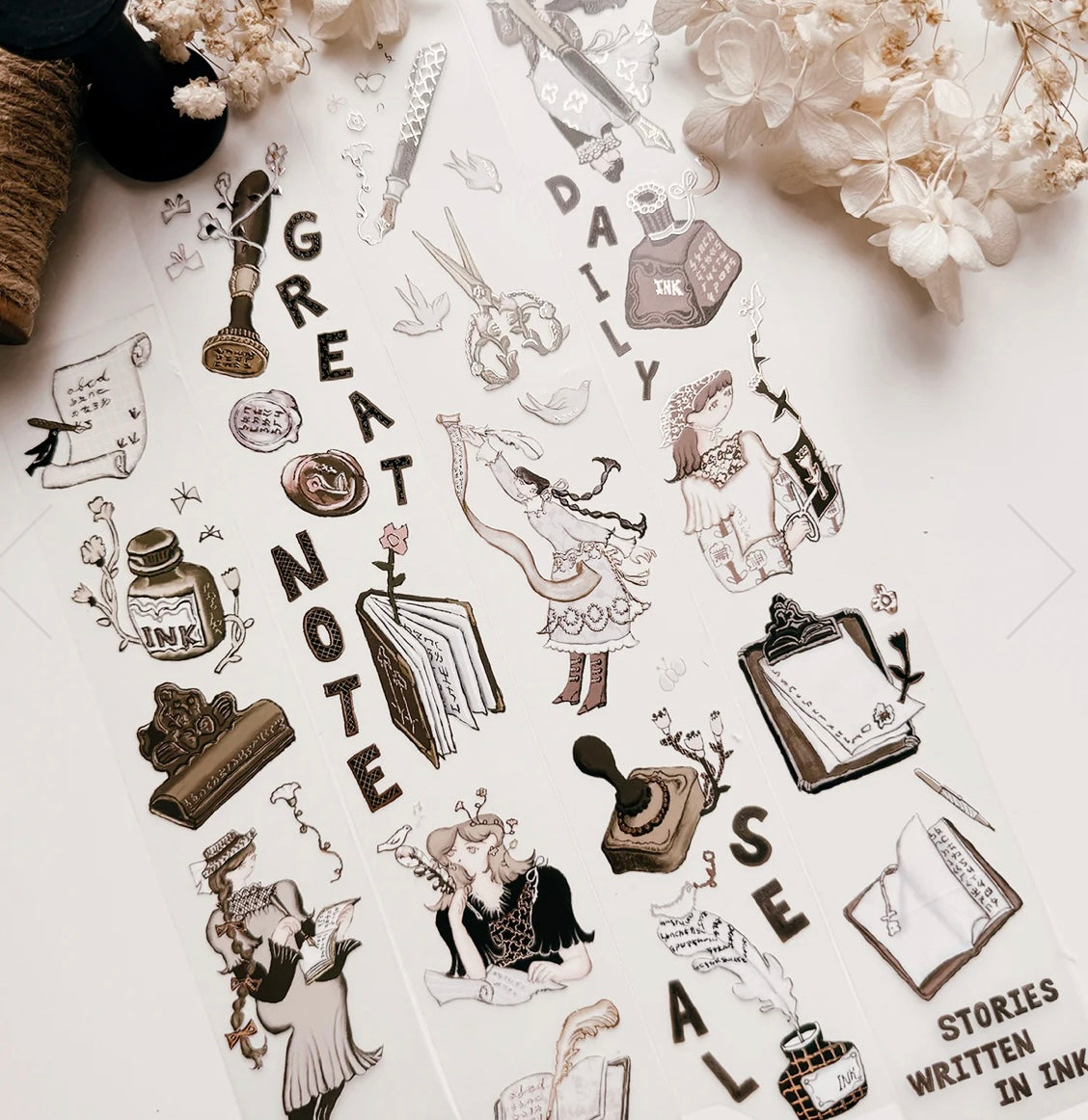 NEW! SLM X Misshoegg - Misspaperie | 4.5cm PET Tape | Rose Gold Foil | Release Paper | 10M