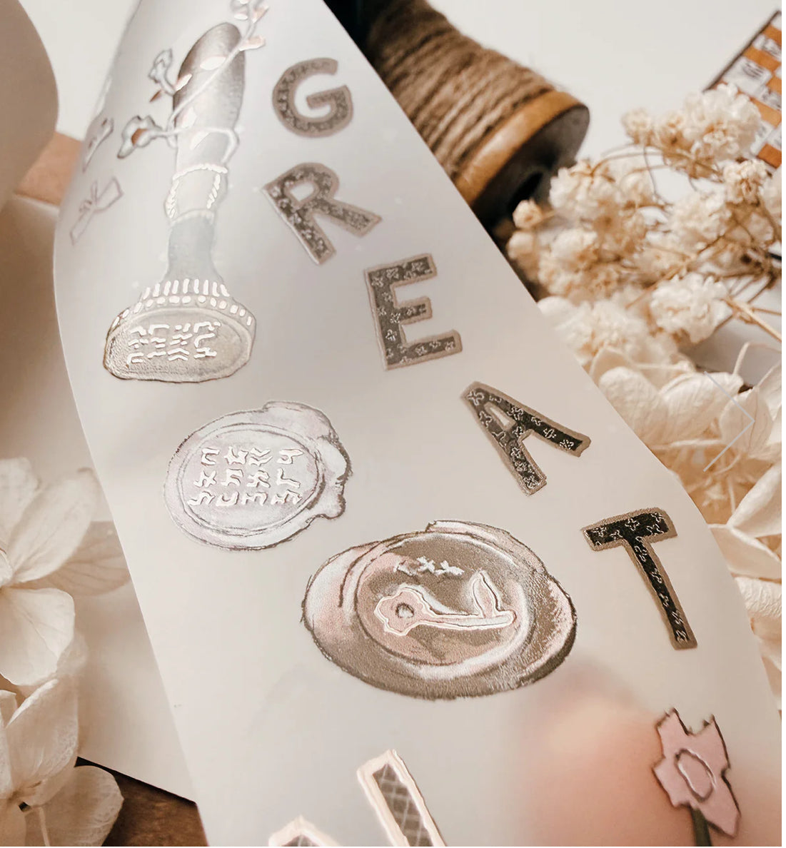 NEW! SLM X Misshoegg - Misspaperie | 4.5cm PET Tape | Rose Gold Foil | Release Paper | 10M