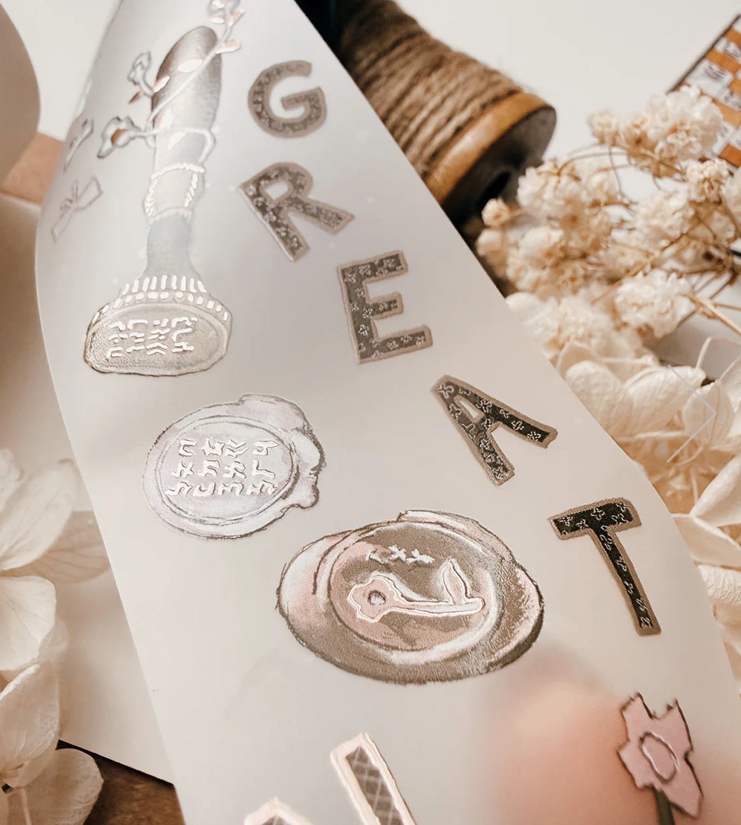 NEW! SLM X Misshoegg - Misspaperie | 4.5cm PET Tape | Rose Gold Foil | Release Paper | 10M