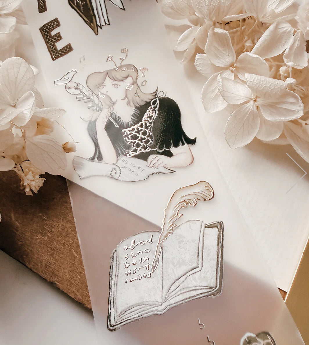 NEW! SLM X Misshoegg - Misspaperie | 4.5cm PET Tape | Rose Gold Foil | Release Paper | 10M