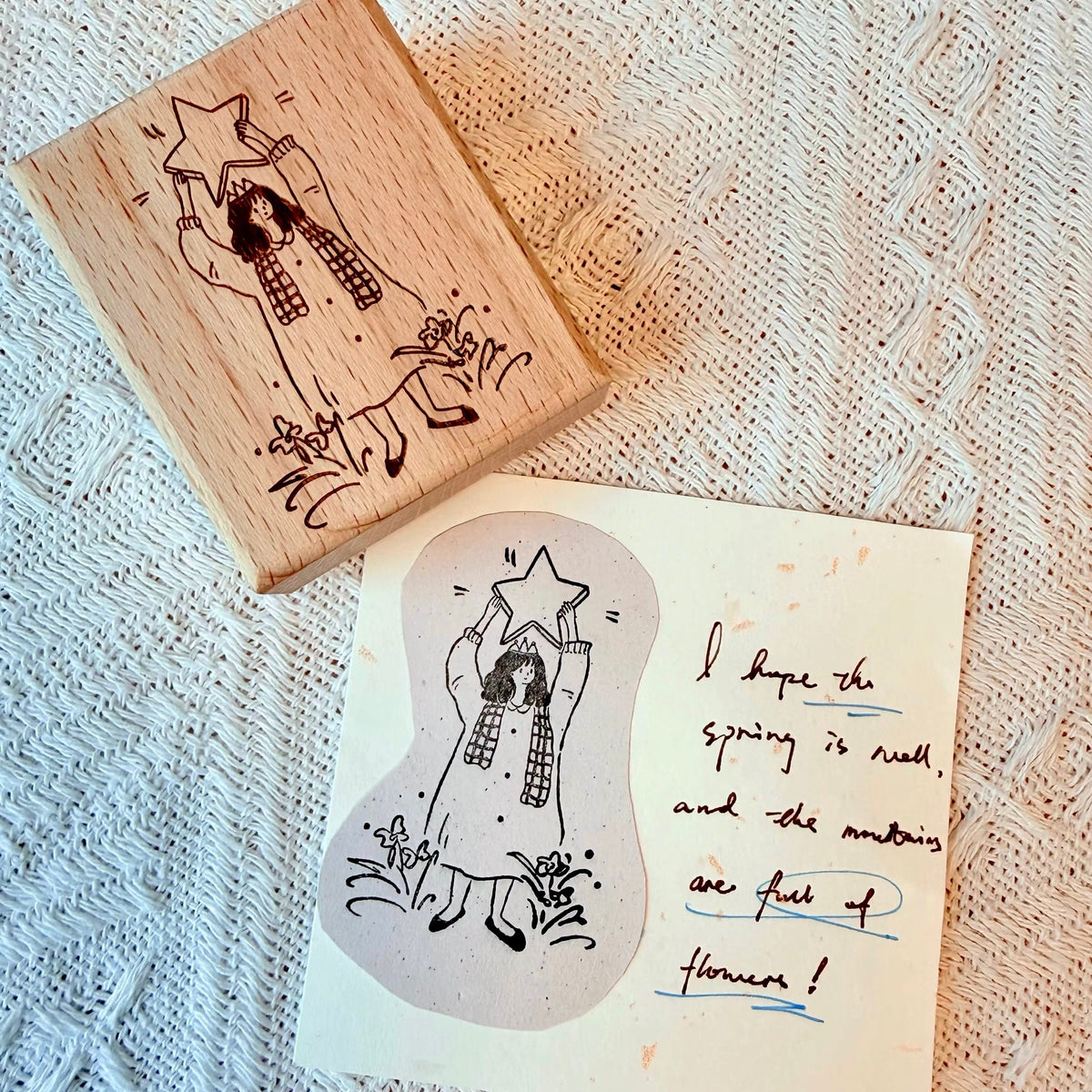 NEW! Lynn - Star Girl | Rubber Stamps