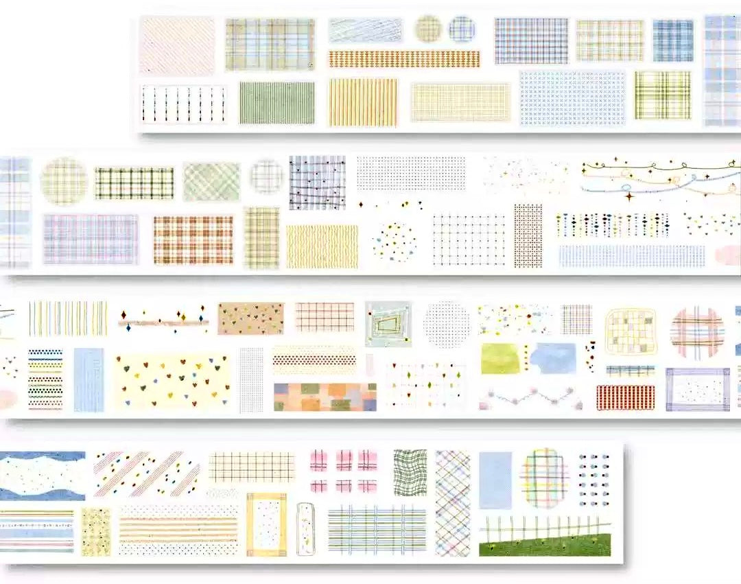 NEW! Zhiling Studio - Lots of Base Layers | Kiss-cut | 7cm Washi Tape | Release Paper | 6M