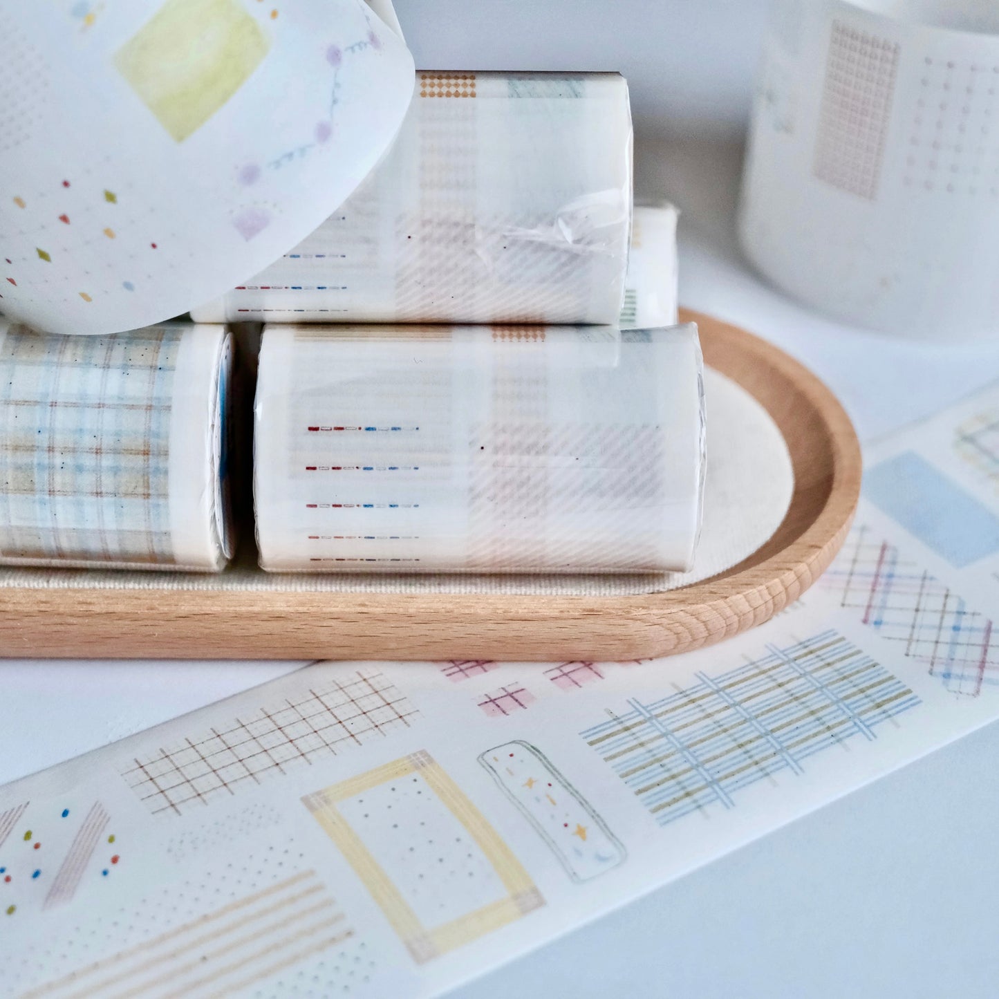 NEW! Zhiling Studio - Lots of Base Layers | Kiss-cut | 7cm Washi Tape | Release Paper | 6M