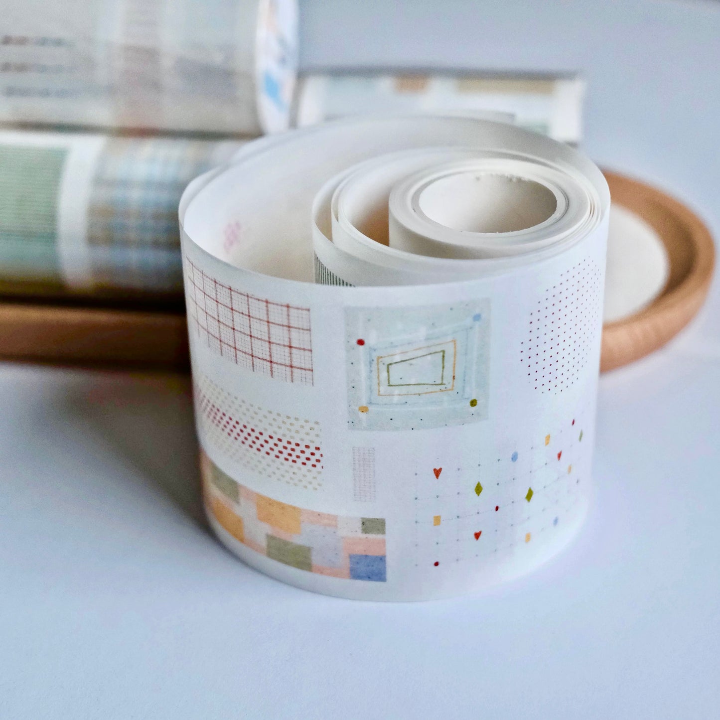 NEW! Zhiling Studio - Lots of Base Layers | Kiss-cut | 7cm Washi Tape | Release Paper | 6M