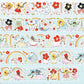 NEW! Cute Design Lab - Flower Rain | Kiss-cut | 4.5cm PET Tape | Release Paper | 5M