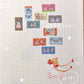 NEW! Cute Design Lab - Cat Festival | Glitter Paper | 500pcs | Label Sticker Tape | Release Paper