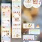 NEW! Cute Design Lab - Baking | 5cm Memo Sticker Roll | Release Paper | 3M