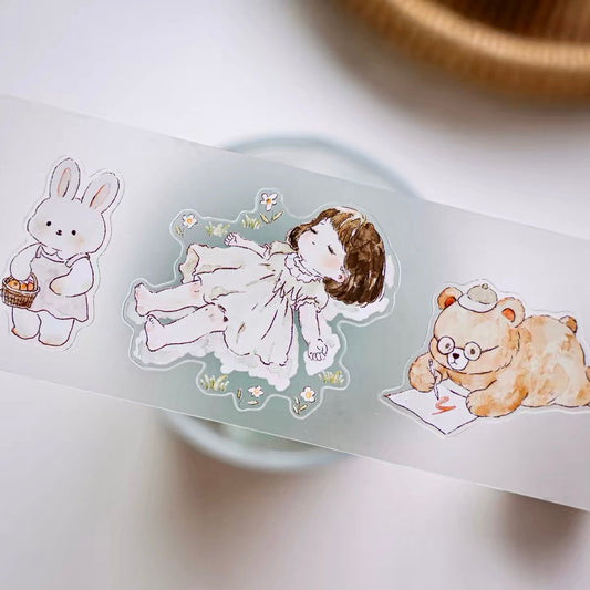NEW! Jennyuanzi Studio - A Little Forest Journey | Kiss-cut | 5cm Tape | Release Paper | 5M