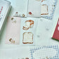 NEW! Jennyuanzi Studio - Bread | 30 Sheets Notepaper | Ephemera Paper