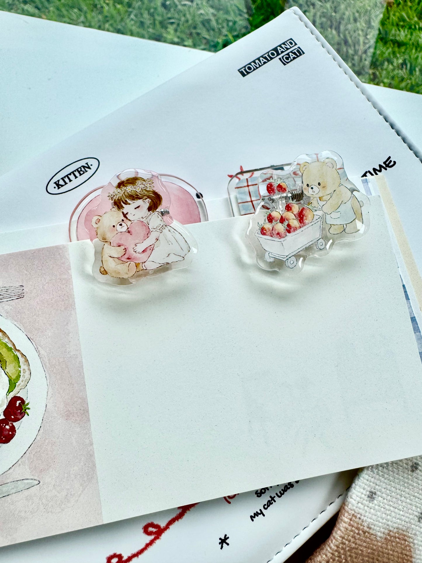 NEW! Jennyuanzi Studio - Spring Letters | Resin Clips | Journaling Accessories