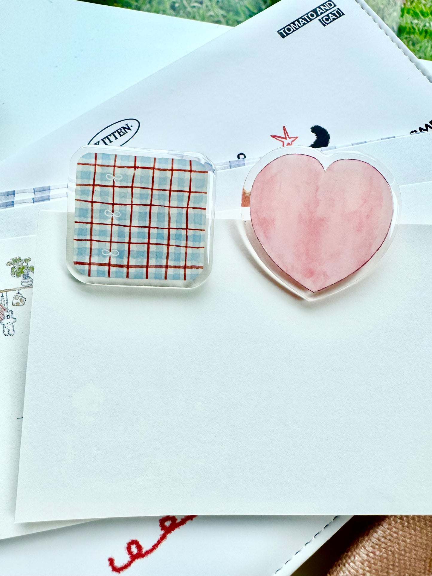 NEW! Jennyuanzi Studio - Spring Letters | Resin Clips | Journaling Accessories