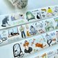 NEW! Wanle Studio - My everyday life with cat | Kiss-cut | 5cm Tape | Release Paper | 6M
