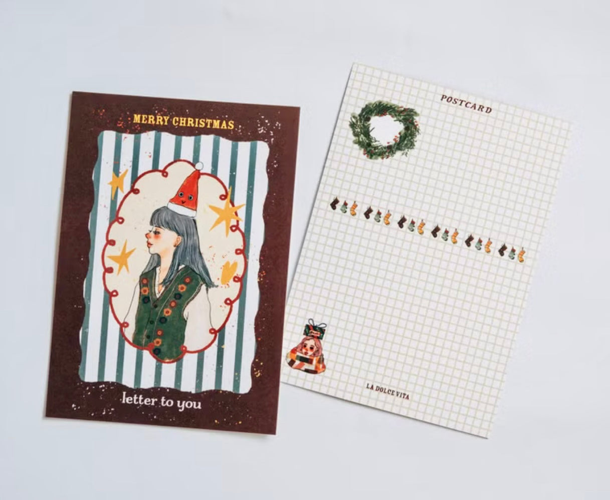 NEW! La Dolce Vita - Christmas Post Card | Journaling Accessories
