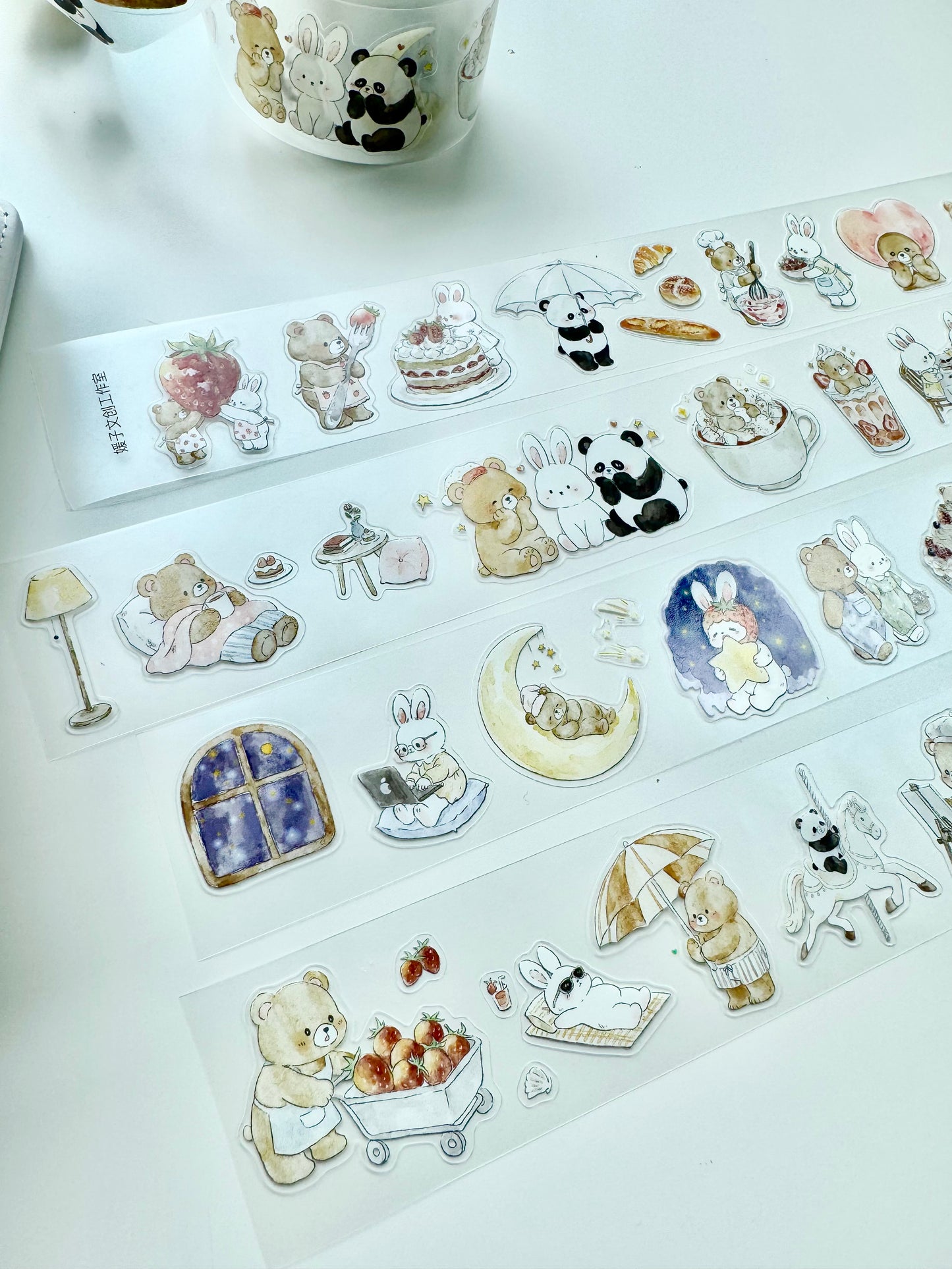 NEW! Jennyuanzi Studio - Sweet Moments | Kiss-cut | 4cm Tape | Release Paper | 5M