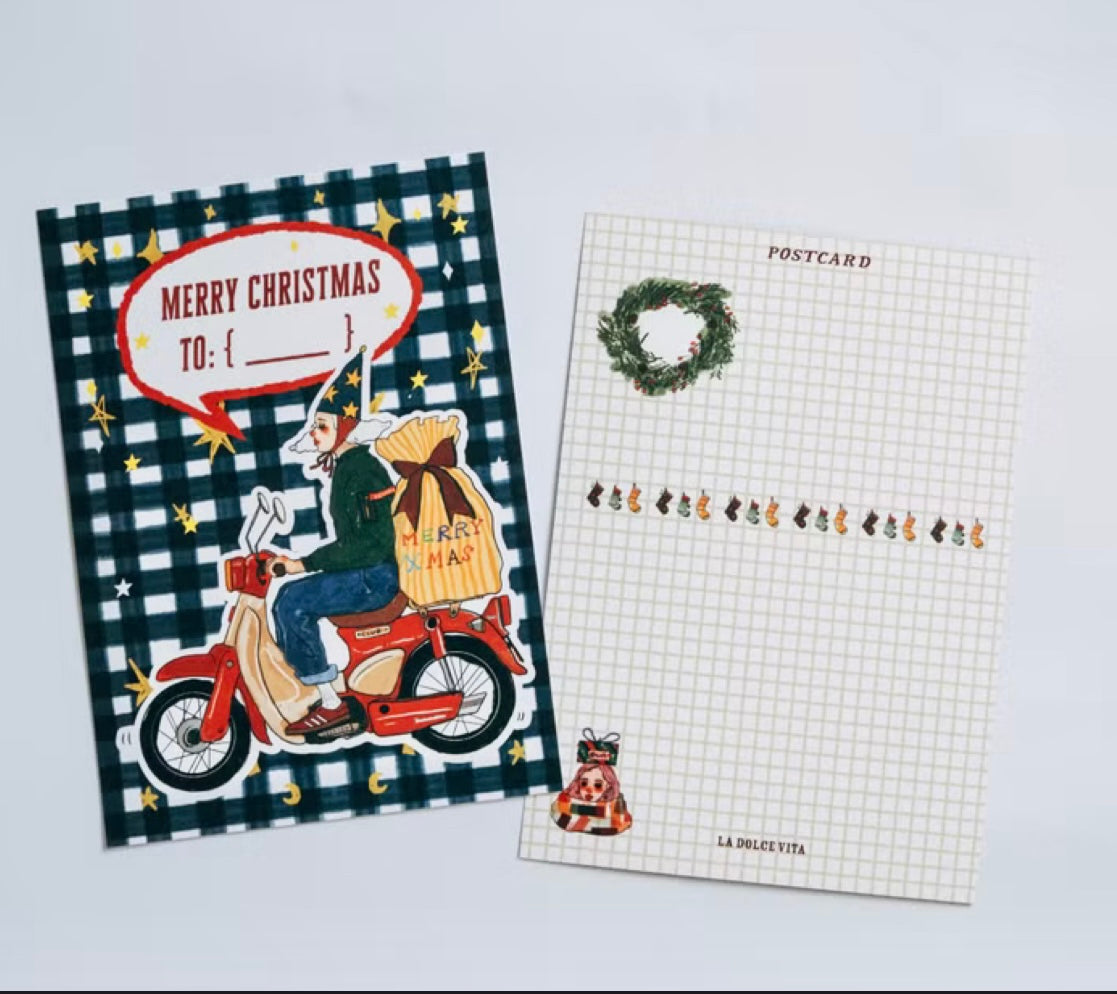 NEW! La Dolce Vita - Christmas Post Card | Journaling Accessories