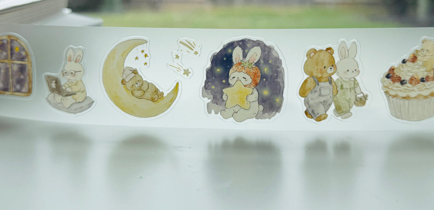 NEW! Jennyuanzi Studio - Sweet Moments | Kiss-cut | 4cm Tape | Release Paper | 5M