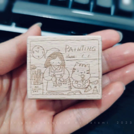 Tatami - Painting Together Day  | Rubber Stamps