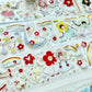 NEW! Cute Design Lab - Flower Rain | Kiss-cut | 4.5cm PET Tape | Release Paper | 5M