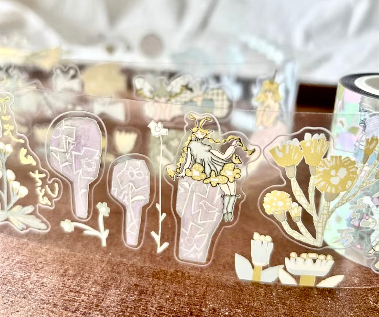 NEW! Misshoegg - Meadow Flower Fairy | Kiss-cut | 5cm PET Tape | Release Paper | 10M