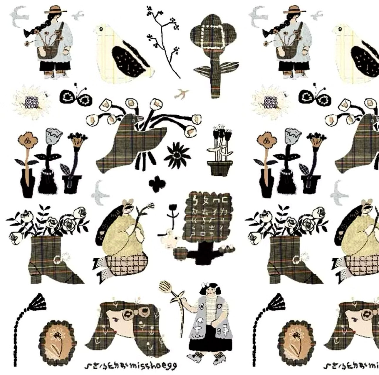 NEW! Misshoegg - Coffee-colored Days | 2 Sheets | Transfer Sticker