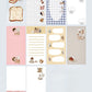 NEW! Jennyuanzi Studio - Bread | 30 Sheets Notepaper | Ephemera Paper