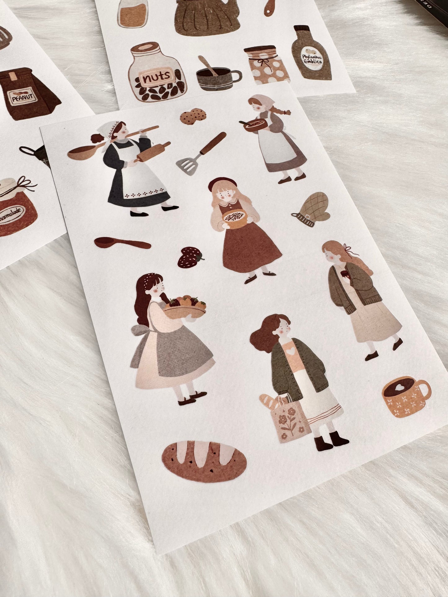 NEW! Yier Studio - In The kitchen  | Die Cut | 3 Sheets Sticker Set