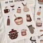 NEW! Yier Studio - In The kitchen  | Die Cut | 3 Sheets Sticker Set