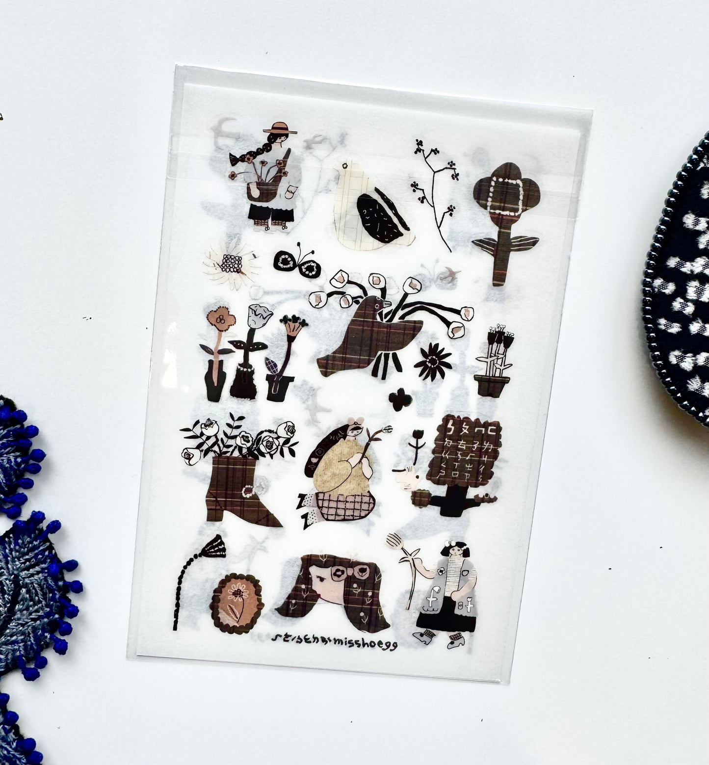 NEW! Misshoegg - Coffee-colored Days | 2 Sheets | Transfer Sticker